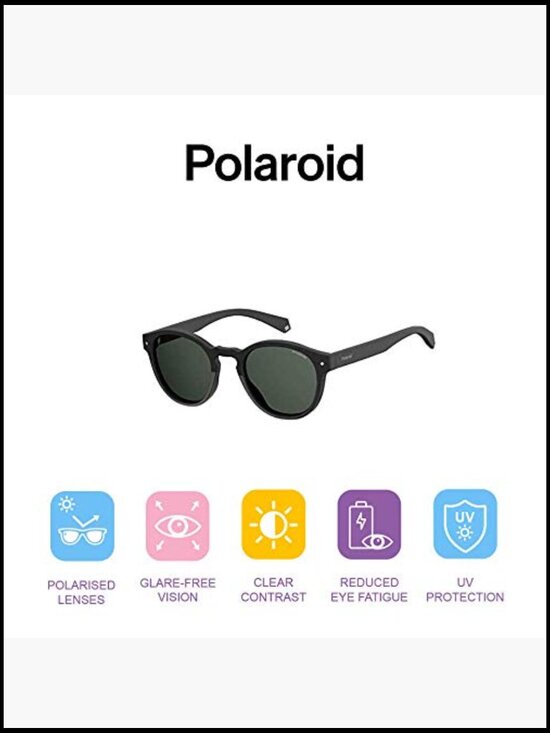 Round Polarized Sunglasses with UV Protection